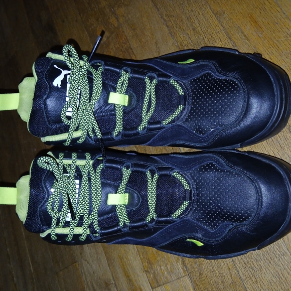 PUMA Source Retro 2 mid green and black size 9 - Picture 2 of 5